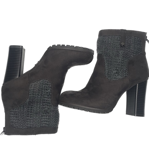 JUICY COUTURE Lupia Cable wool knit Heeled Boots size 7 - Picture 1 of 6